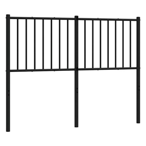 Hovedgærde til soveværelse, sengetilbehør, 120 cm, sort metal TDL0202441