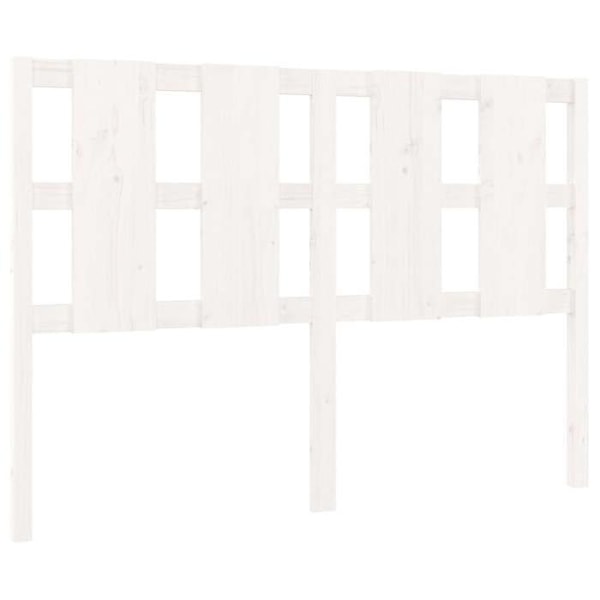 Sänggavell tillbehör sängrum möbel 125,5 x 4 x 100 vitfärgad furu