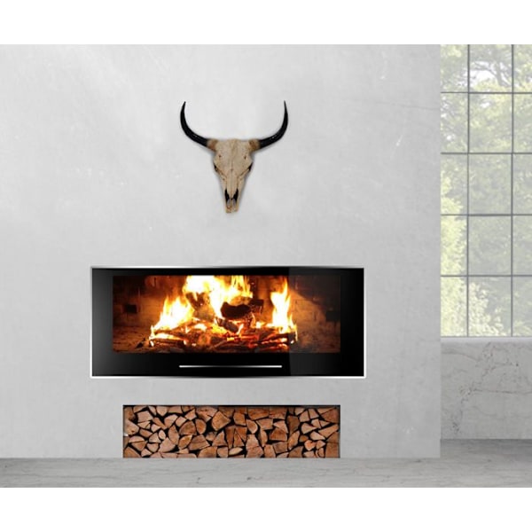 Tête av tjur väggdekoration 45cm trofé longhorn i polyresin inomhus/utomhus naturlig 04_0002848 Guld