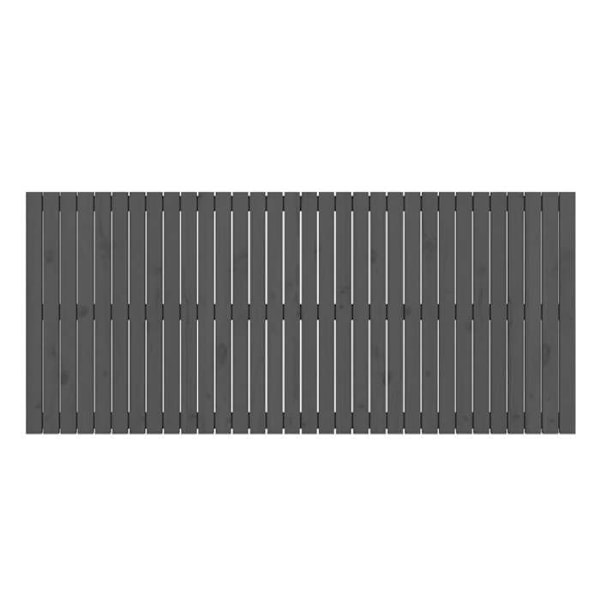 Sänggavel tillbehör för sovrum väggmöbel i pallstil 204 x 3 x 90 massiv trä grå