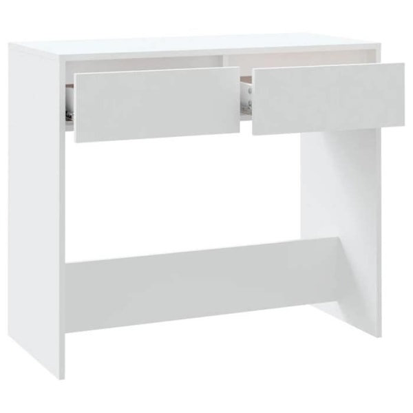 Elegant design konsolbord til entre med skuffer 89 x 41 x 76,5 cm hvid spånplade DEC031722 Vit