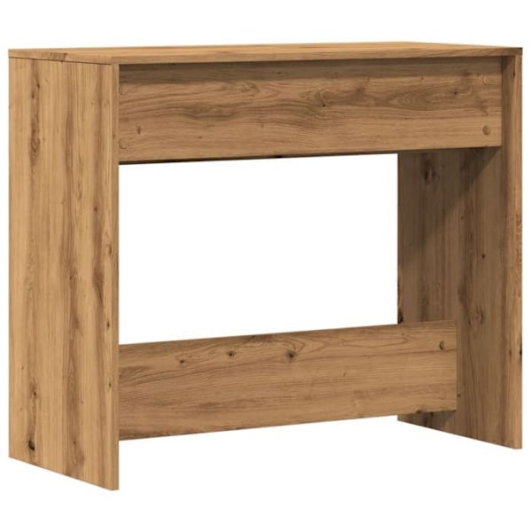 Moderne konsol møbel til entreen, sidebord med skuffer 89 x 41 x 76,5 cm, ingeniørtræ, farve egetræ DEC031750 kastanj