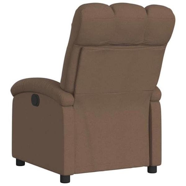 Fauteuil relax TV med elektrisk løftefunktion, meget komfortabel i brun stof DEC028442 kastanj