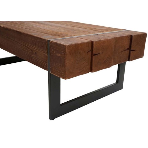 Rustik sofabord i massiv fyrretræ 40x120x60cm brun 04_0005448 kastanj