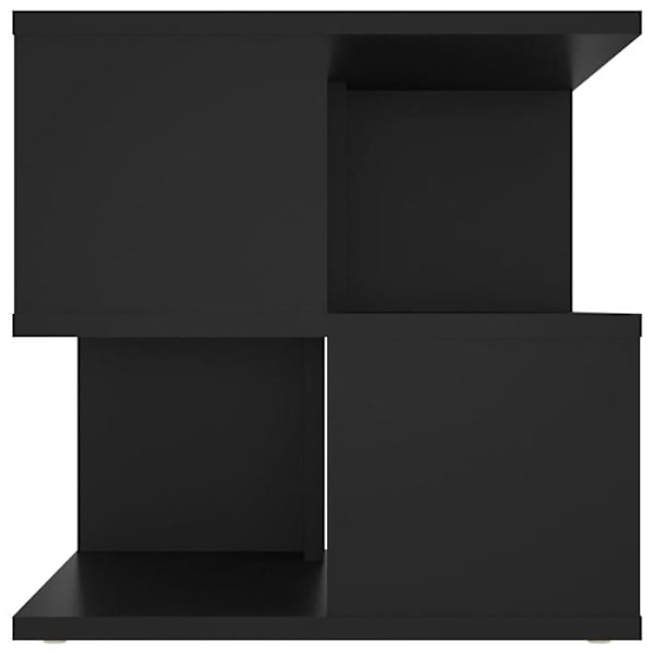 Side table for sofa end entry living room furniture 40 x 40 x 40 cm black particleboard DEC032483 Svart