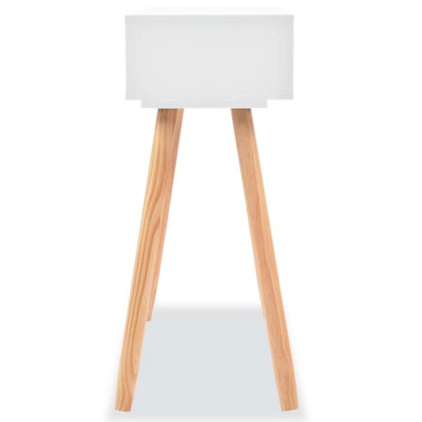 Toimiva ja tyylikäs konsolipöytä, jossa on laatikoita, koko 80 x 30 x 72 cm, MDF valkoinen DEC031736 Vit