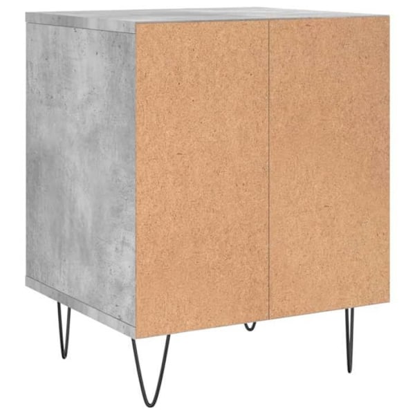 2 kpl yöpöytiä avoimella osastolla 40 x 35 x 50 cm harmaa Marksman-puu ja metalli DEC035369 kastanj