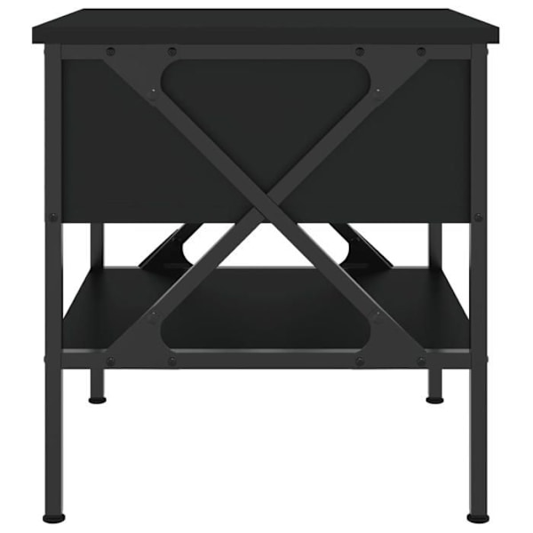 Sæt med 2 natborde med skuffe og hylde 40 x 42 x 45 cm sort ingeniørtræ DEC035584 kastanj