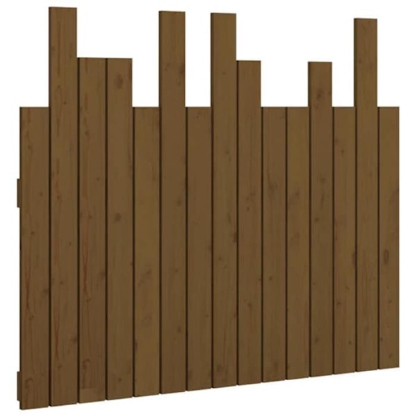 Sänggavelsaccessoar sovrum väggmöbel i palletstil 95,5 x 3 x 80 Ljust brunt massivt trä