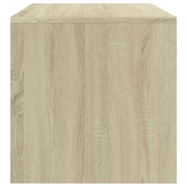 Sæt af 2 natborde med åbent rum 40 x 30 x 30 cm ingeniør træ farve eg DEC035226 kastanj