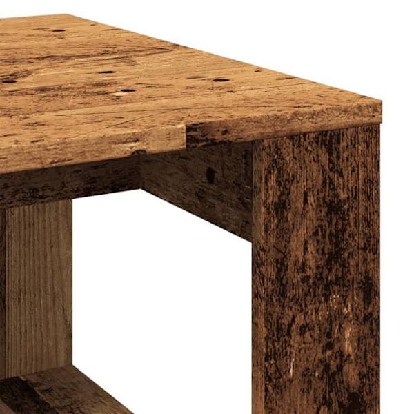 Sidetable bord 50 x 50 x 35 cm brun ingeniørtræ DEC032546 kastanj