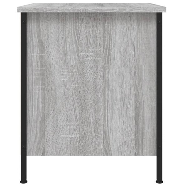 Sæt af 2 natborde med skuffe 40 x 42 x 50cm grå ingeniørtræ og jern DEC035730 kastanj