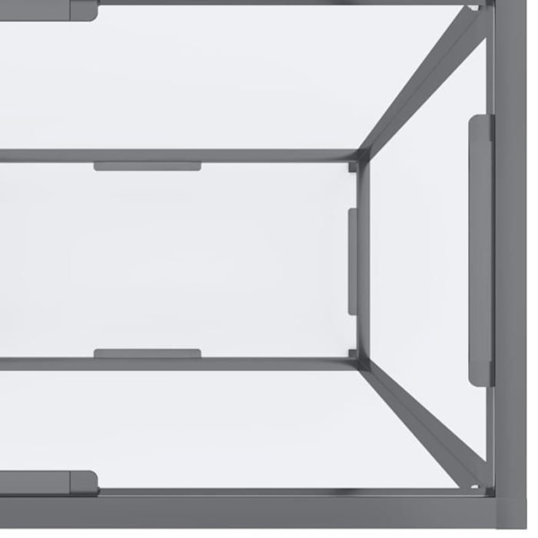 Konsolbord praktiskt för en organiserad entré 160 x 35 x 75,5 cm transparent härdat glas och stål DEC032267 Guld