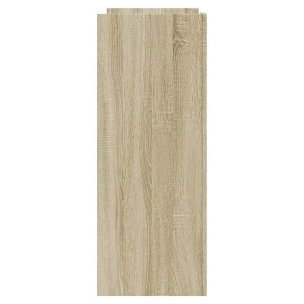 Modern entré-hallskonsolmöbel med förvaringsutrymme 100 x 35 x 90 cm ingenjörsträ i ekfärg DEC031917 kastanj