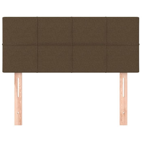 Hovedgærde til seng, soveværelse, møbel, 100 x 5 x 78/88, mørkebrunt stof