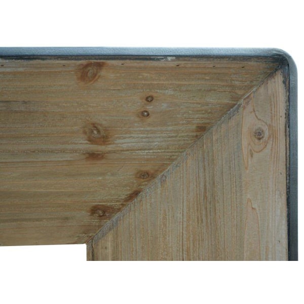 Bord konsolbord i industrielt design, massivt træ mvg 80 x 120 x 40 cm, naturligt metaludseende 04_0008491 kastanj