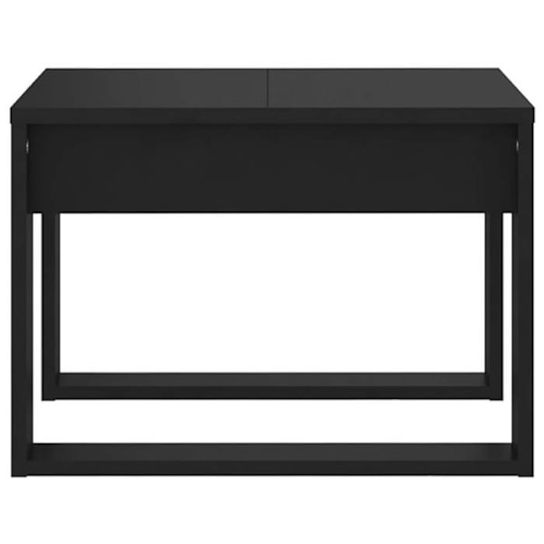 Sidetabel, planteholder, 50 x 50 x 35 cm, sort ingeniørtræ, DEC032496 kastanj