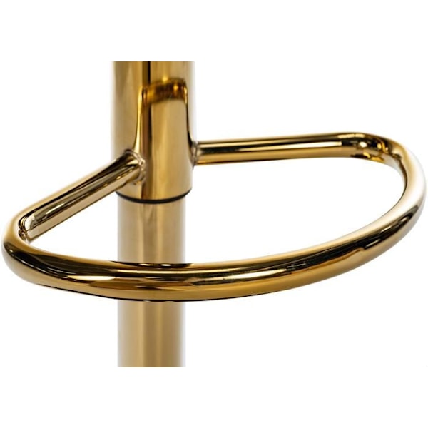 2 kappaleen baarijakkara setti, kultainen kaariaukko metallinen jalka, vaalea PVC-istuin TDB10801 Grädde