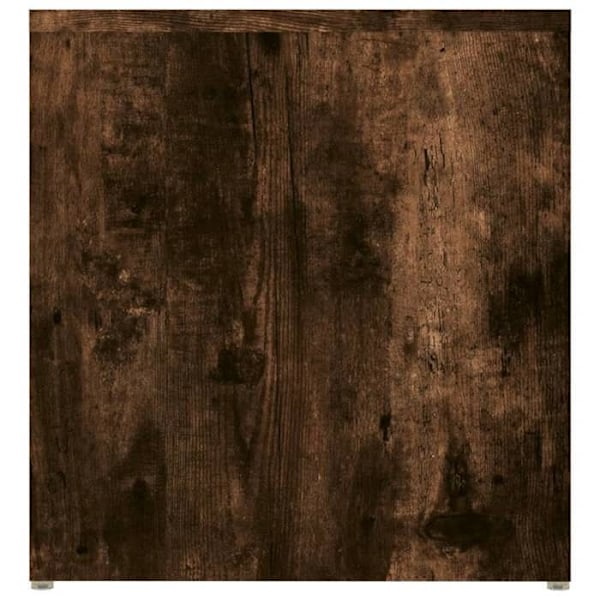 Konsolbord til entre, stue møbel, røgfarvet eg 59 x 36 x 38 cm, brun ingeniørtræ DEC032394 kastanj