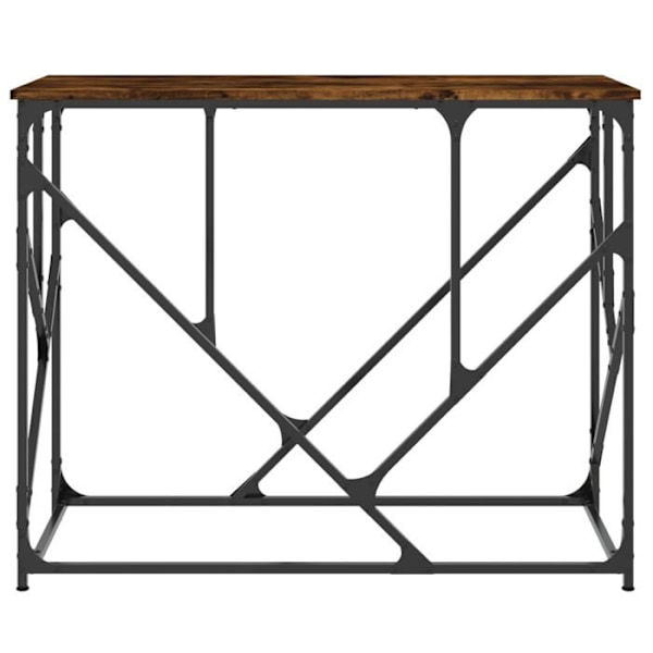 Praktisk konsolbord til en organiseret entré 100 x 40 x 80 cm brunt ingeniørtræ og metal DEC031775 kastanj