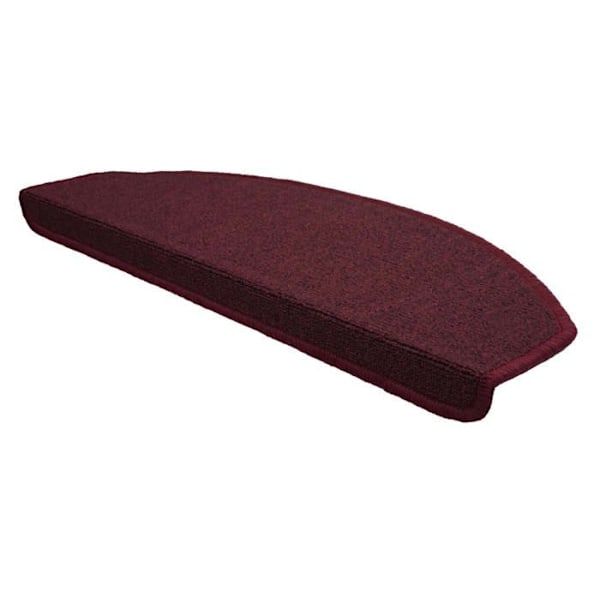 Trappmatta - Inte specificerad - Halvcirkelformad - Halkfri - 65x25 cm - Paket om 15 Bordeaux