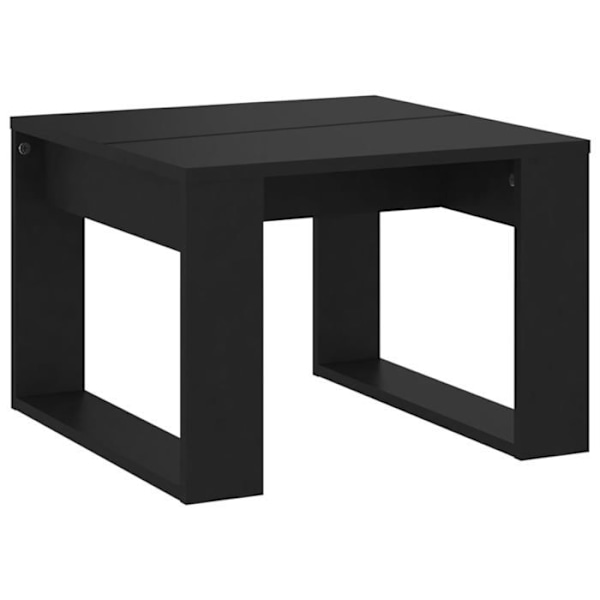 Sidetabel, planteholder, 50 x 50 x 35 cm, sort ingeniørtræ, DEC032496 kastanj