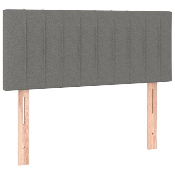 Sengehoved tilbehør til soveværelse møbel 80 x 5 x 78/88 cm mørkegrå stof TDL0203179 Grå