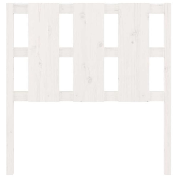 Hovedgavl - Træ - 95,5x4x100 cm - Hvid - Moderne design - Rustik charme Vit