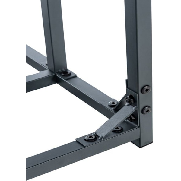 Range bûches hylla stöd i eldstad av 165x165 cm i galvaniserat kolsyra 10_0003590 kastanj