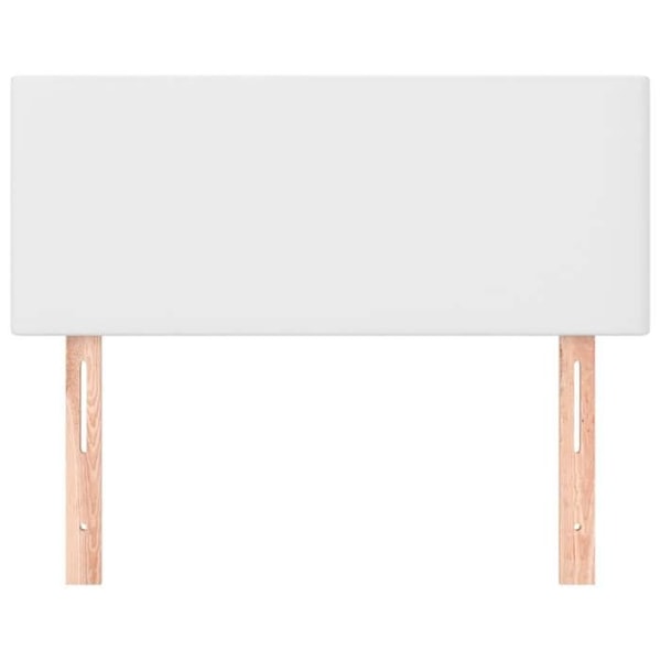 Hovedgavl - Ikke specificeret - 100x5x78/88 cm - Syntetisk læder hvid - Klassisk stil - Holdbar Vit