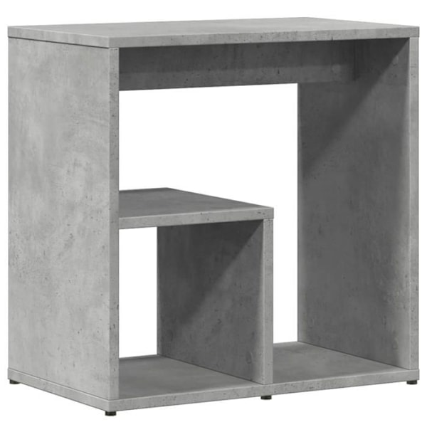 Set med 2 sidobord för växter 50 x 30 x 50 cm grå ingenjörsträ DEC032635 kastanj