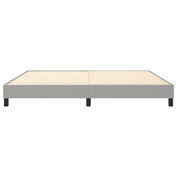 Sängynrunko 200x200 cm vaaleanharmaalla kankaalla TDL0207173 Ljusgrått