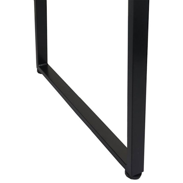 Tietokonepöytä 82x51 cm, kirja- ja asiakirjatuki mukaan lukien, musta metallinen ja MDF-rakenne 04_0006059 Metall