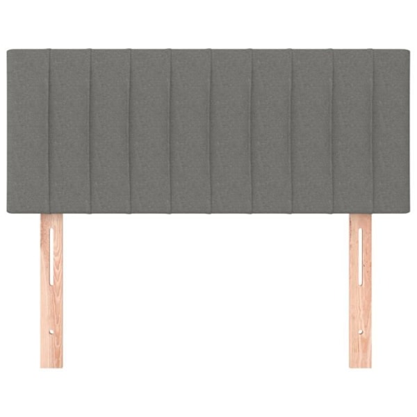 Sengehoved tilbehør til soveværelse møbel 80 x 5 x 78/88 cm mørkegrå stof TDL0203179 Grå