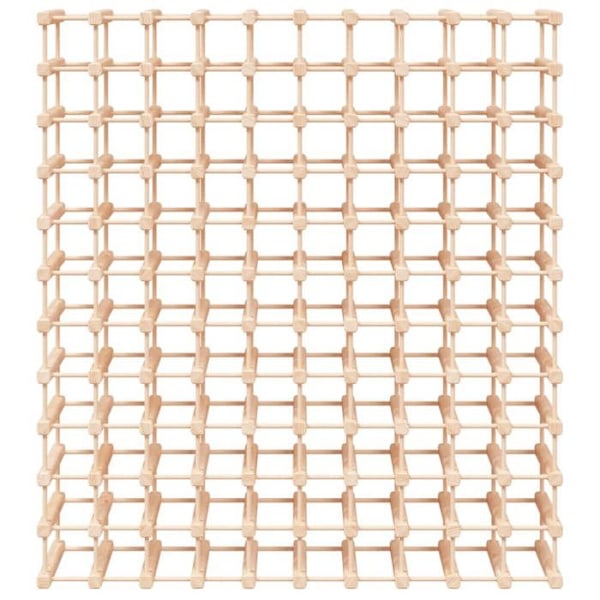 Stativ til vinflasker reol til opbevaring af vin til 120 flasker 112,5 x 23 x 123,5 cm i fyrretræ DEC024394 kastanj