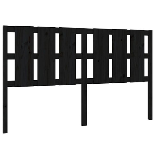 Sänggavlar - Furu - Svart - 185,5 x 4 x 100 cm - Modern design - Rustik charm Svart
