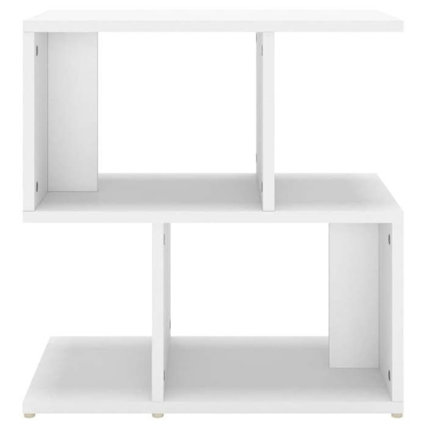 Sæt af 2 natborde med hylder 50 x 30 x 51,5 cm hvidt ingeniørtræ DEC034971 Vit