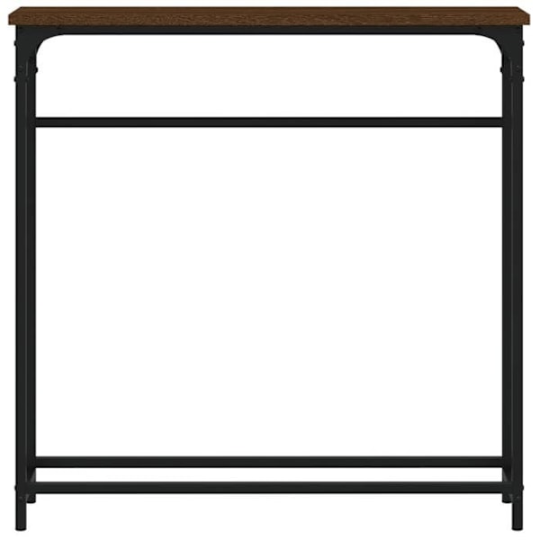 Praktisk konsolbord för en organiserad entré 75 x 19,5 x 75 cm brun ingenjörsmaterial och metall DEC031875 kastanj