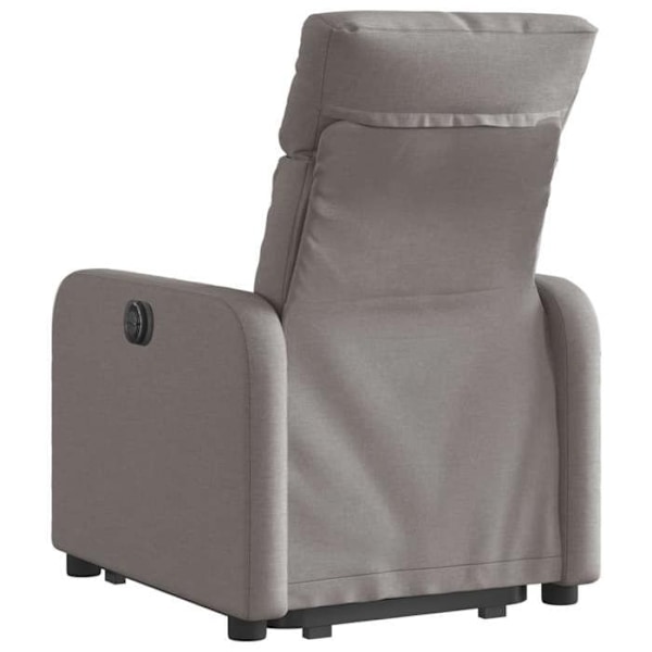 Soffa relax TV, komfortabel stoppning, elektrisk lyftfunktion i taupe tyg DEC028192 Guld