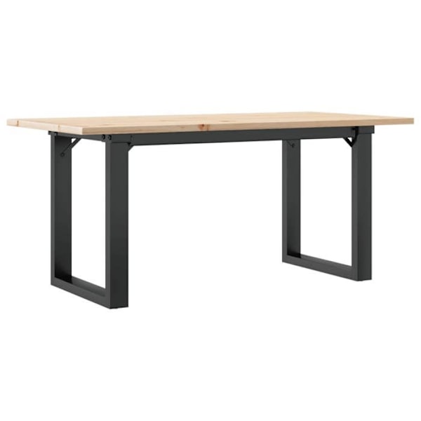 Rektangulärt soffbord i industriell stil 90 x 40 x 45 cm i furu och stål DEC036251 kastanj