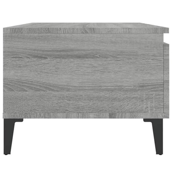 Side table coffee table with drawer 50 x 46 x 35 cm engineered wood gray DEC032534 kastanj