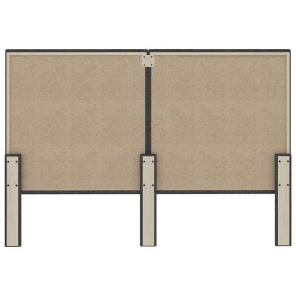 Sengegavl tilbehør til soveværelse møbel 140 x 200 cm mørkegrå stof TDL0203156