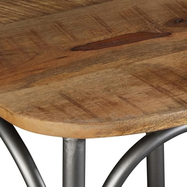 Set av 2 matstolar i mangoträd för industriell design