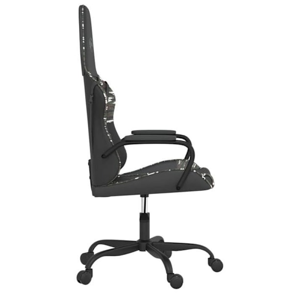 Kontorsstol gaming i svart PVC och kamouflage DEC025967 Svart
