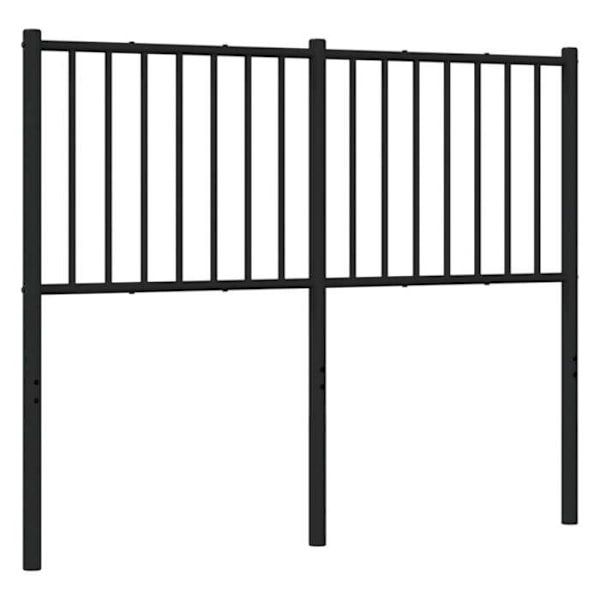 Hovedgærde til soveværelse, sengetilbehør, 120 cm, sort metal TDL0202441