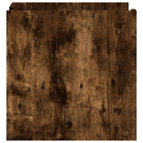 Sängbord med 2 lådor 45 x 50 x 50 cm brun ingenjörsträ DEC033655 kastanj