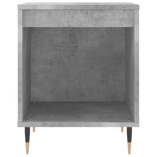 Set med 2 nattduksbord med öppen förvaring 40 x 35 x 50 cm grå ingenjörsträ DEC035373 kastanj