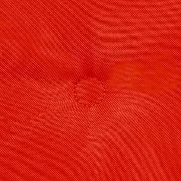 Sæt af 4 havehynder 100% polyester vandtæt rød 100 x 50 x 3