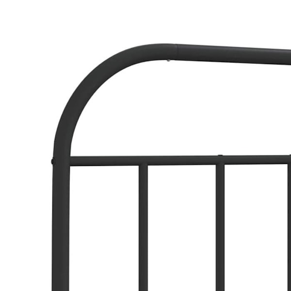 Sengegavl tilbehør soveværelse møbel 160 cm sort metal TDL0202427