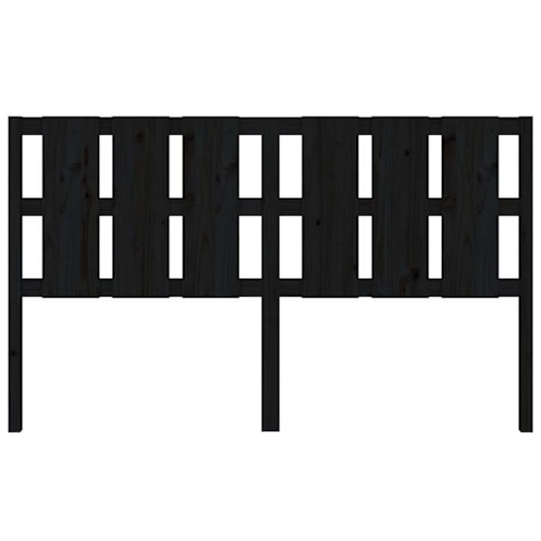 Sänggavl - Furu - Svart - 165,5 x 4 x 100 cm - Modern design - Rustik charm Svart